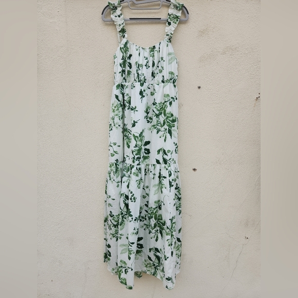Abercrombie & Fitch Bow Back Poplin Maxi Dress - Picture 3 of 12